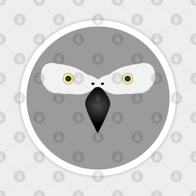 African Grey Parrot Halloween Costume Magnet by Einstein Parrot